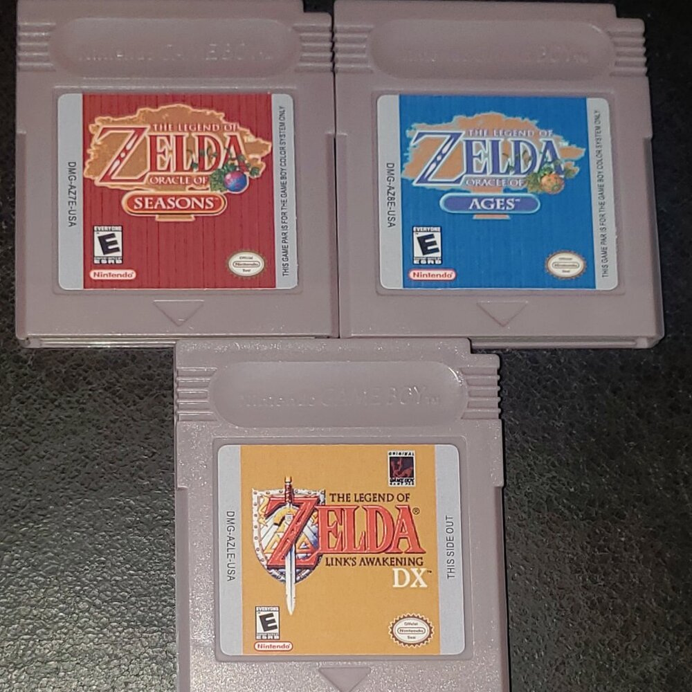 Legend of Zelda Oracle of Ages, Seasons, Link's Awakening DX GBC Video Game